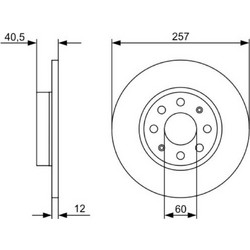 Bosch Δισκόπλακα - 0 986 479 C11