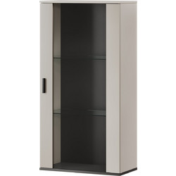 Ντουλάπι τοίχου Cama S2 SOHO διαστάσεων 60x29x112 εκ. σε απόχρωση κάσμιρο και μαύρο