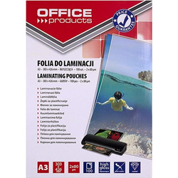 OFFICE PRODUCTS Laminating film, A3, 2x80 microns, glossy, 100 sheets, transparent 20325615-90