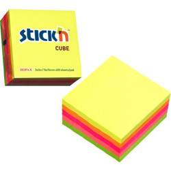 ΧΑΡΤΑΚΙΑ Stick'N ΚΥΒΟΣ NEON 76Χ76 400Φ