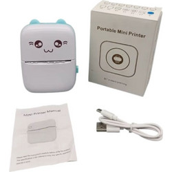 Φορητός θερμικός εκτυπωτής, Mini Sticker Printer, Bluetooth, πολύχρωμος, 82x82x45mm