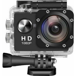Clever ActionCam V1 Action Camera Full HD με Οθόνη 1.5" Μαύρη