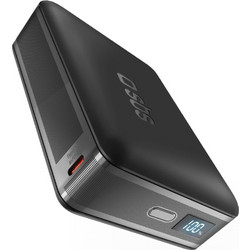 SBS HD 30W 10000mAh Powerbank USB-C με οθόνη LCD - Μαύρο Μαύρο