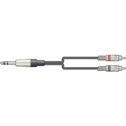 S6J-2R150 Καλώδιο Ήχου 6.3mm TRS Jack - 2 x RCA 1,5m (Τεμάχιο)