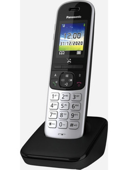 Panasonic KX-TGH710 Ασύρματο Τηλέφωνο με Ανοιχτή Ακρόαση Μαύρο Ασημί