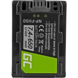 Green Cell Μπαταρία Βιντεοκάμερας NP-FH50 650mAh Συμβατή με Sony