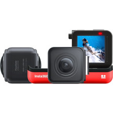 Insta360 One R Action Camera 4K Ultra HD με WiFi Twin Edition Μαύρη με Οθόνη