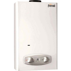 Ferroli Zefiro Eco 11 Low Nox Ταχυθερμοσίφωνας Κεντρικός Υγραερίου Τοίχου 21.7kW
