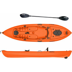 Seaflo Lupin Πλαστικό Kayak 1 Ατόμου Πορτοκαλί