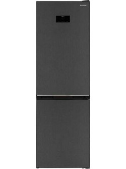 Sharp SJ-BA31DHXAE Ψυγειοκαταψύκτης 331lt No Frost Υ186xΠ59.5xΒ65cm Μαύρος