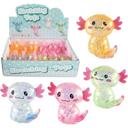 Squeeze axolot glitter 9 cm, 115 grams