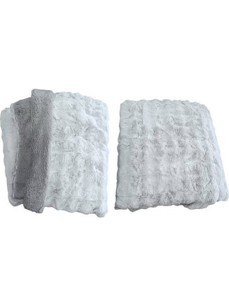 Κουβέρτα Υπέρδιπλη Bubble Wool Με Επένδυση Sherpa Γαρύφαλλο 220x240 - Γκρι