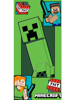 Minecraft Creeper Coming Πετσέτα Μπάνιου & Θαλάσσης 100% Βαμβάκι 70x140 εκ