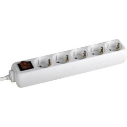 Bachmann BM-3812575 Πολύπριζο με Διακόπτη 5 θέσεων 5m