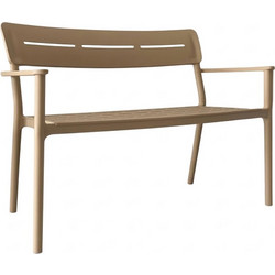 Παγκάκι διθέσιο Cadrin pakoworld cappuccino PP 117x60x83εκ