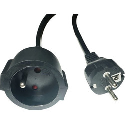 Microconnect Μπαλαντέζα Προέκταση Καλωδίου 0.5m Μαύρη