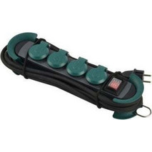 Bachmann HOOK Outdoor 4x προστατευόμενες πρίζες SCHUKO με διακόπτη και καπάκια IP44, καλώδιο 4 m