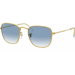 Ray-Ban RB3857 9196/3F Ανδρικά Γυαλιά Ηλίου Οβάλ Μεταλλικά Χρυσά με Μπλε Degradee Φακό