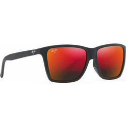 Maui Jim Cruzem 864-02A Ανδρικά Γυαλιά Ηλίου Τετράγωνα Κοκάλινα Μαύρα με Κόκκινο Καθρέπτη Φακό