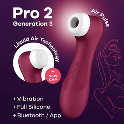 Satisfyer Pro 2 Generation 3 Wine Κλειτοριδικός Δονητής για Ζευγάρια με App Control Κόκκινος