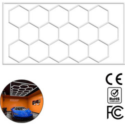LineaForm - Διακοσμητικό LED Φωτιστικό Πάνελ Οροφής Πολυγωνικού Σχεδιασμού με Εσωτερικά Μοτίβα - 552W 110-240V - Μ484.0 x Π243.3 x Υ2cm - Ψυχρό Λευκό