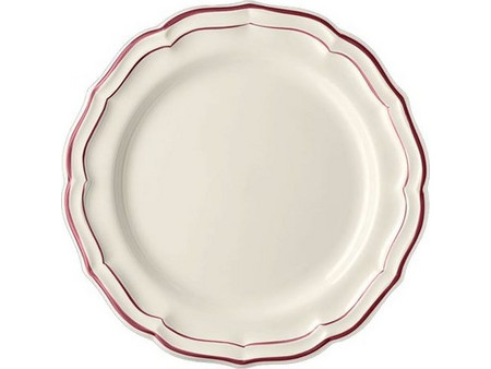 Πιάτα Φαγητού Σετ 4 Τεμαχίων Filet Bordeaux Faience Gien (26 cm)
