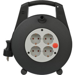 Μπαλαντέζα Καρούλι Brennenstuhl Vario Line 4-way black/light grey 15m H05VV-F 3G1,5 (1094200)