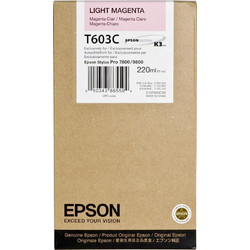 Epson T603C Light Magenta Μελάνι Εκτυπωτή Inkjet C13T603C00