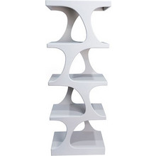 ΡΑΦΙΕΡΑ MDF ΛΕΥΚΗ 60x34x161cm 810-00281 - Estheti - 810-00281