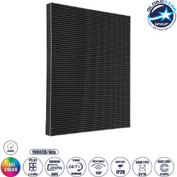 GLOBOSTAR(R) NEOWALL 41024 Module για Οθόνες Video Wall 25x25cm 64x64px P3.91 LED 45W 3840Hz 4096 Dots 1900cd/m Nits DC 5V Εσωτερικού Χώρου IP31 Full Color S1/16 14Bits - Kinglight SMD2121 - Αριστερό