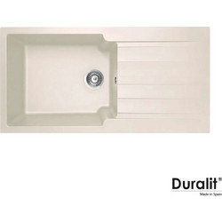 Duralit KS105 Ένθετος Νεροχύτης Γρανίτη Αντιστρεφόμενος Ματ Beige 100x50cm