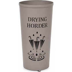 ΟΜΠΡΕΛΟΘΗΚΗ ΜΕΤΑΛΛΙΚΗ TAUPE ΜΕ ΣΧΕΔΙΟ DRYING HORDER 24x24x48εκ. - Ankor 855896