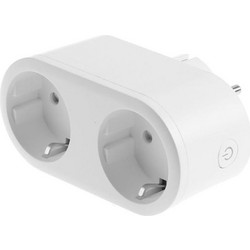 Dual Smart Plug Denver με Μετρητή Ενέργειας Wi-Fi 3680W White SHP-200MK2