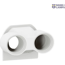 Cable gland Plexo 2-entries ISO20 white