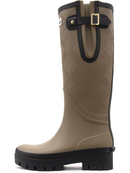 BARBOUR WOMEN RAIN BOOTS LEIGHTON TARTAN WELLINGTONS