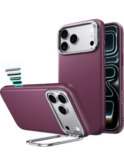 ESR Atelier Magnetic Kickstand Θήκη iPhone 18 Pro / iPhone 17 Pro Burgundy