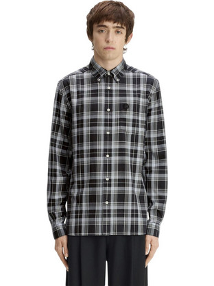 Fred Perry Ανδρικό Πουκάμισο Καρό Γκρι M3471-948