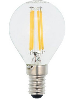 Λαμπτήρας Led E14 G45 6Watt Θερμό λευκό 2700Κ Dimmable Filament Ledisone-2/clear 1518360 VITO