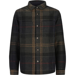 Barbour Woodlane Ανδρικό Πουκάμισο Καρό Overshirt Χακί MOS0511TN43