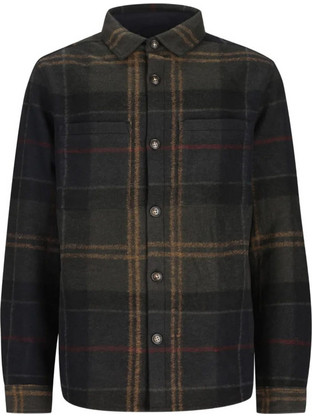 Barbour Woodlane Ανδρικό Πουκάμισο Καρό Overshirt Χακί MOS0511-TN43