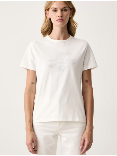 Γυναικεία Hugo T-shirt μπλούζα Regular Fit Damacia_10-Λευκό (50570932 10266060 102 DAMACIA_10)