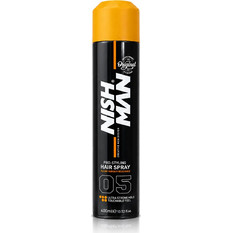 Nish Man Ultra Strong Hold 05 Λακ Μαλλιών για Όγκο Δυνατό Κράτημα 400ml