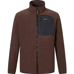 Regatta Frankie Borg Ανδρική Ζακέτα Fleece με Φερμουάρ Ground Coffee/Black