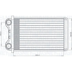 Magneti Marelli 350218472000 - BR472-ΨΥΓΕΙΟ ΚΑΛΟΡΙΦΕΡ AUDI A4 B6-B7 2000-2008 ΑΛΟΥΜΙΝΙΟ