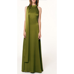 Forel Maxi Φόρεμα Σατέν Λαδί 083.50.01.079