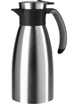Emsa SOFT GRIP Thermal Carafe, 1 Liter (stainless/black, Quick Tip Closure)