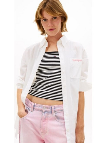 Tommy Hilfiger Γυναικείο Πουκάμισο Λευκό DW0DW22218-YBL