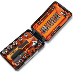 BETA Assortment of 11 Gear Lock Sockets / 21 bits / 7 accessories