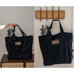 Velvet Black Shopper Bag Scream