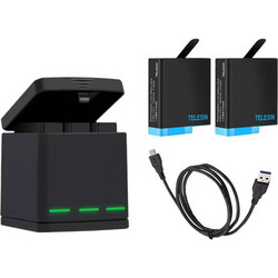Telesin GP-BNC-801 3-slot Charger with Batteries (Hero8)